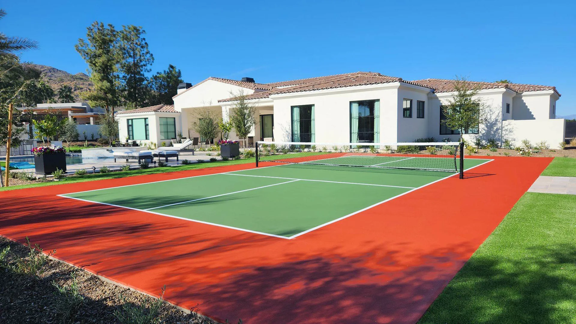 residential pickleball court