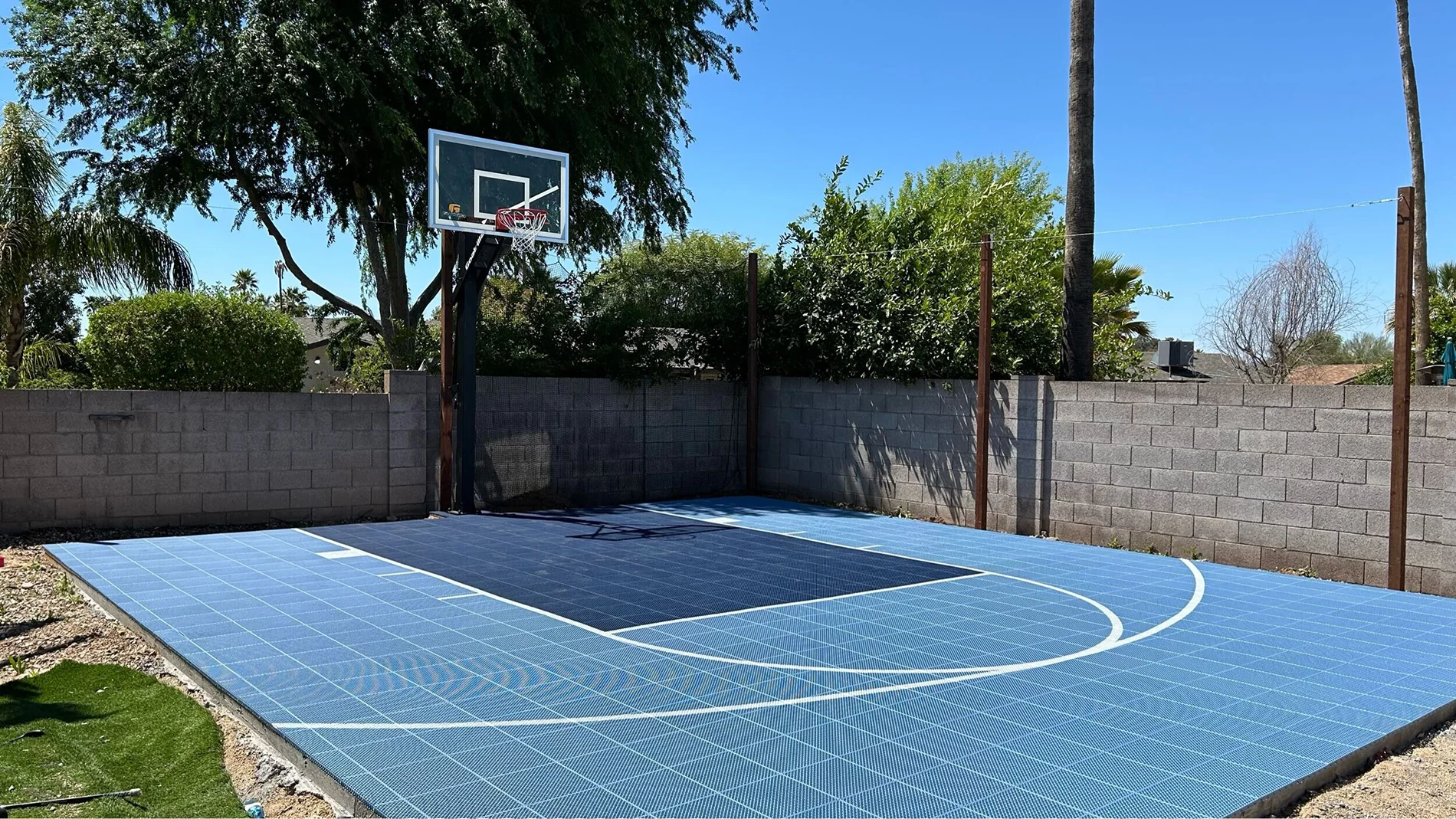 residential basketball court