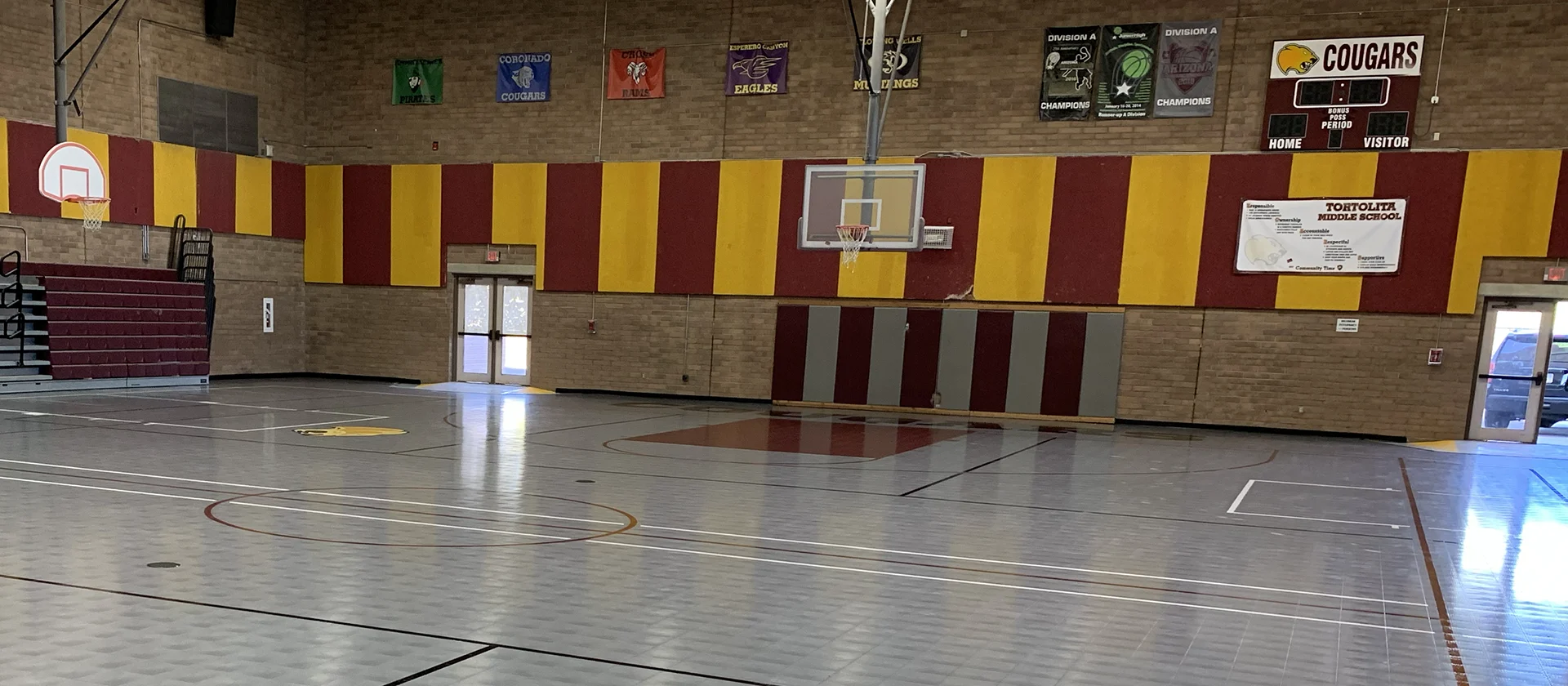 School gym sport court
