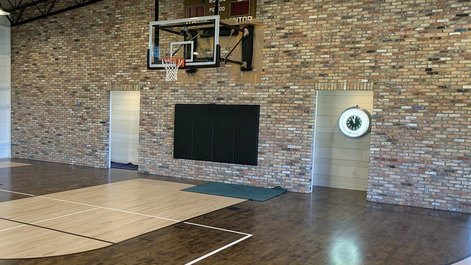 Indoor basketball court