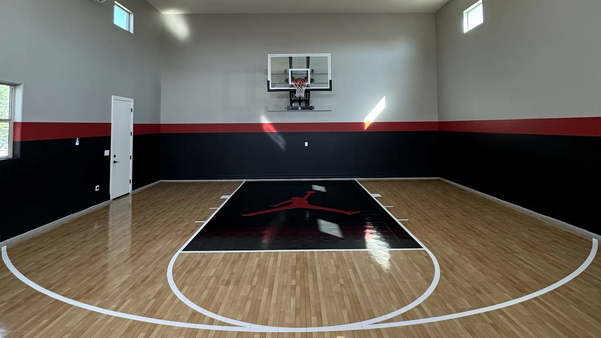 Indoor basketball court