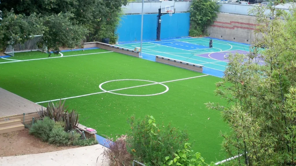 backyard soccer turf court