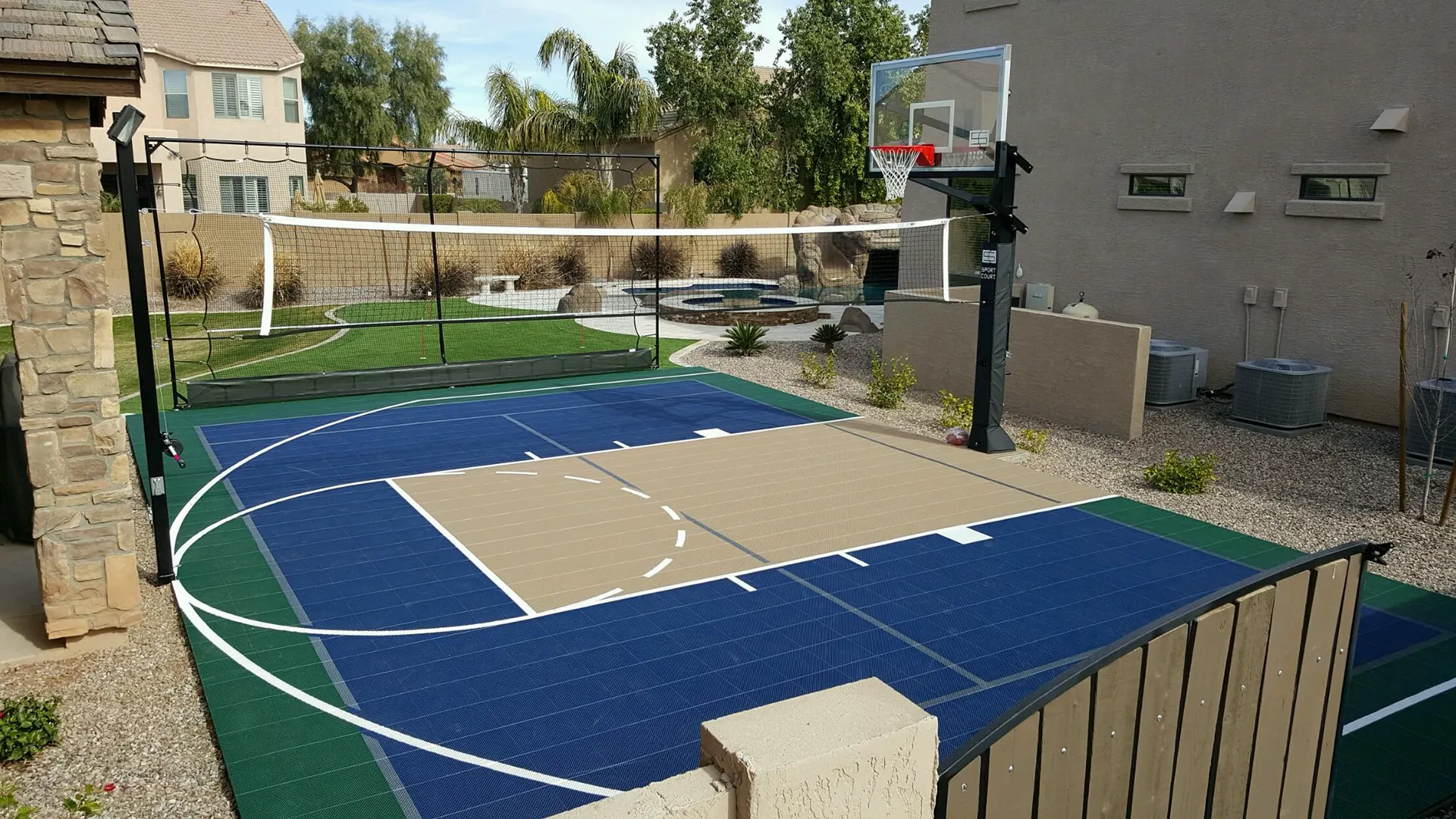 Residential multi-sport court