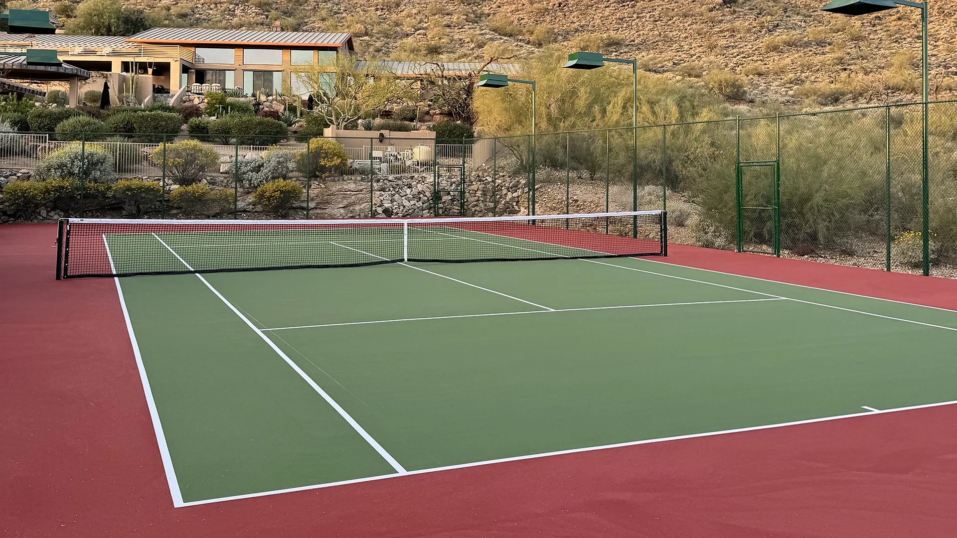 Acrylic tennis court